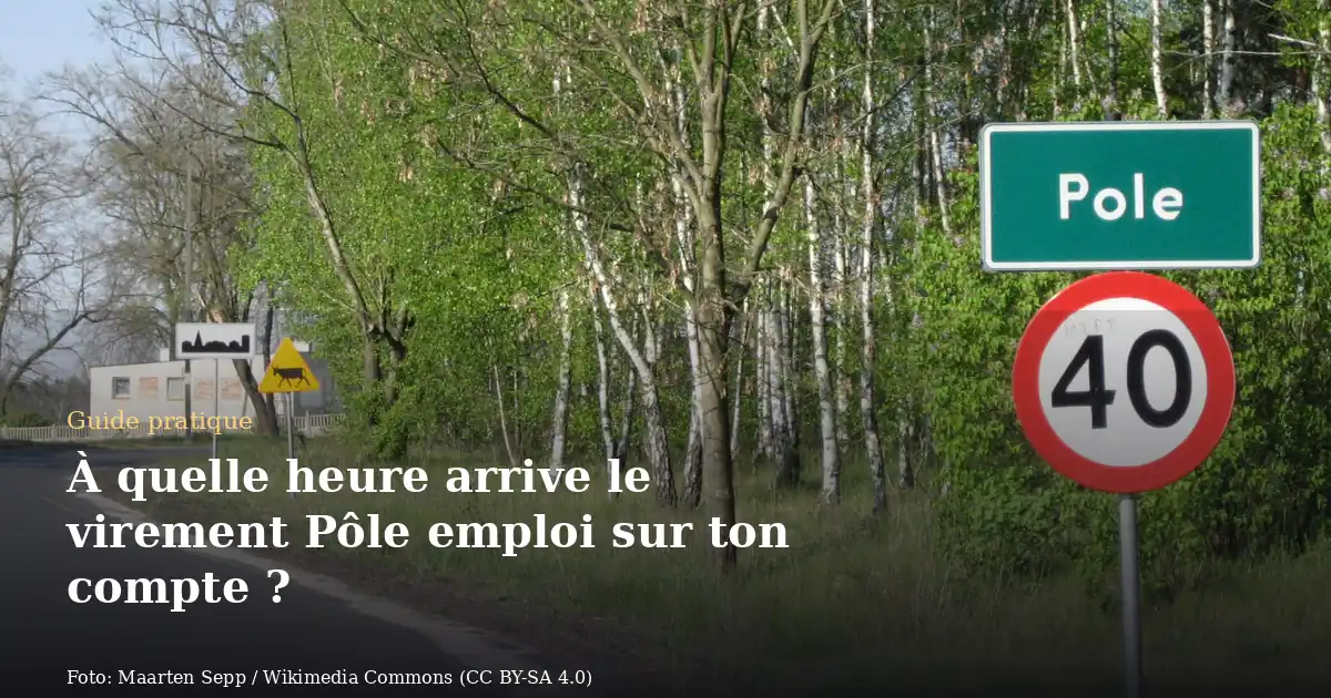 À quelle heure arrive le virement Pôle emploi sur ton compte ?