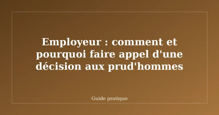 Employeur : comment et pourquoi faire appel d'une décision aux prud'hommes